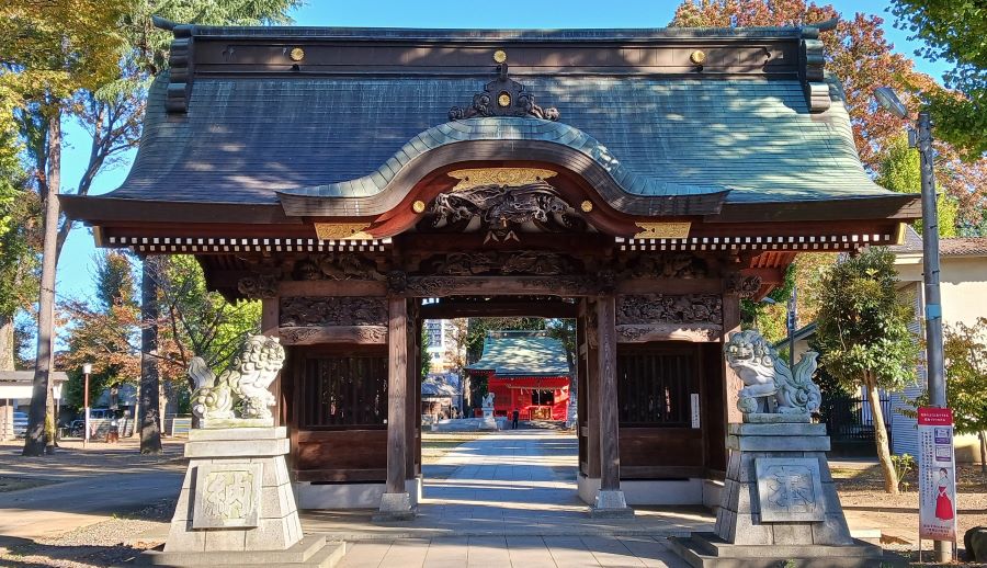 小野神社の随神門