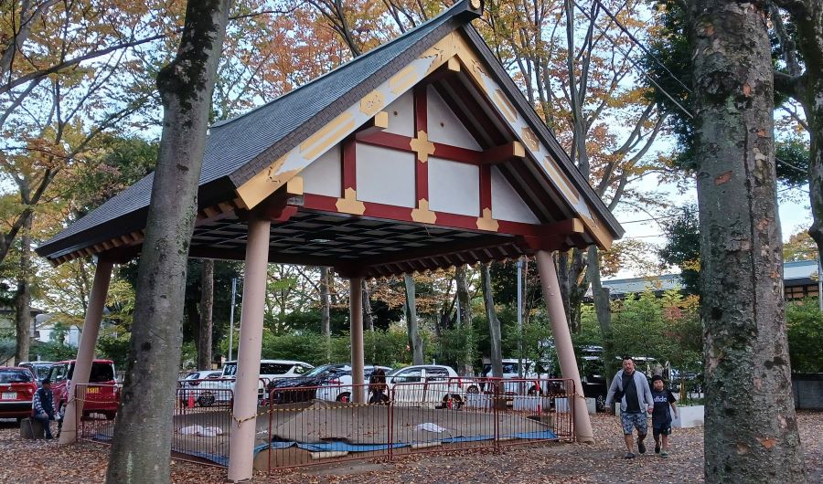 大國魂神社の八朔相撲場