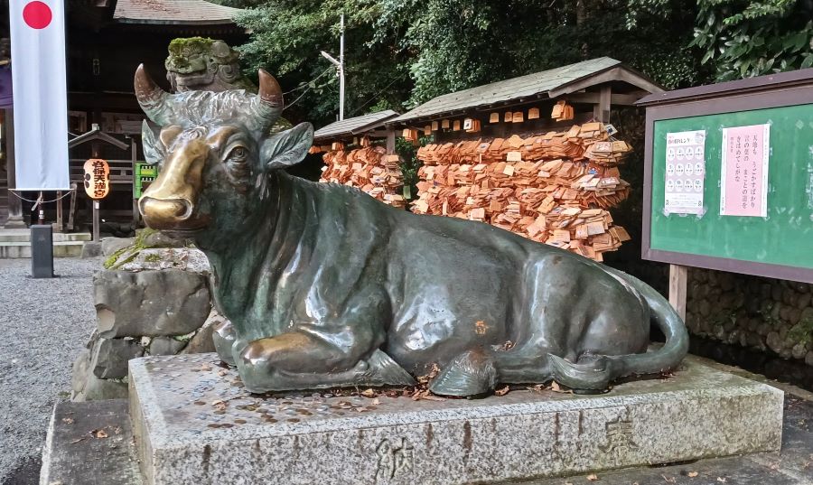 谷保天満宮 神使の撫で牛