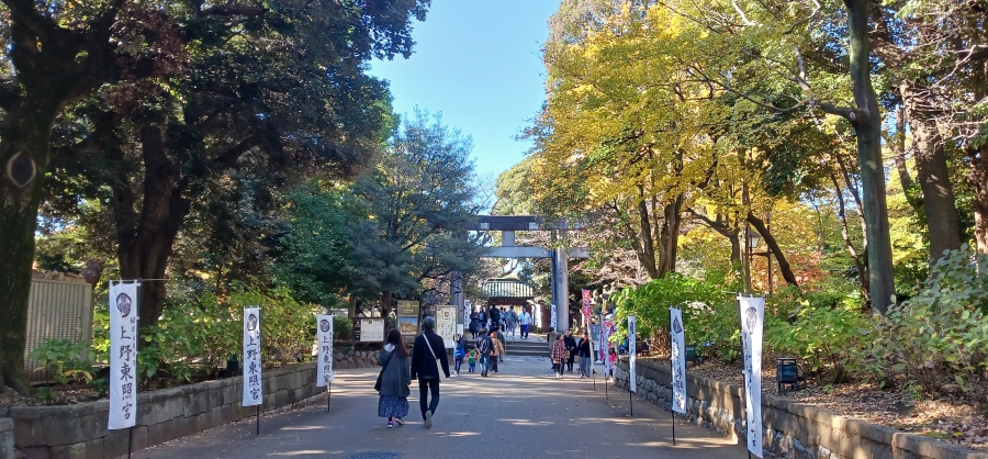 上野公園側からの上野東照宮