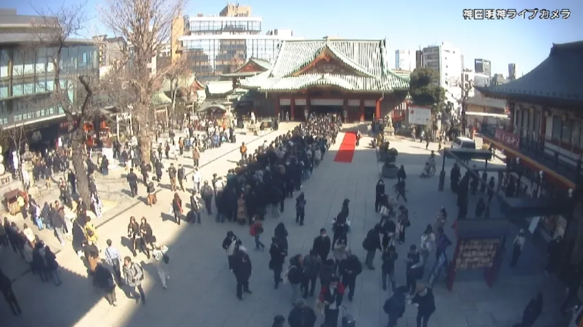 神田明神 時間別 混雑状況