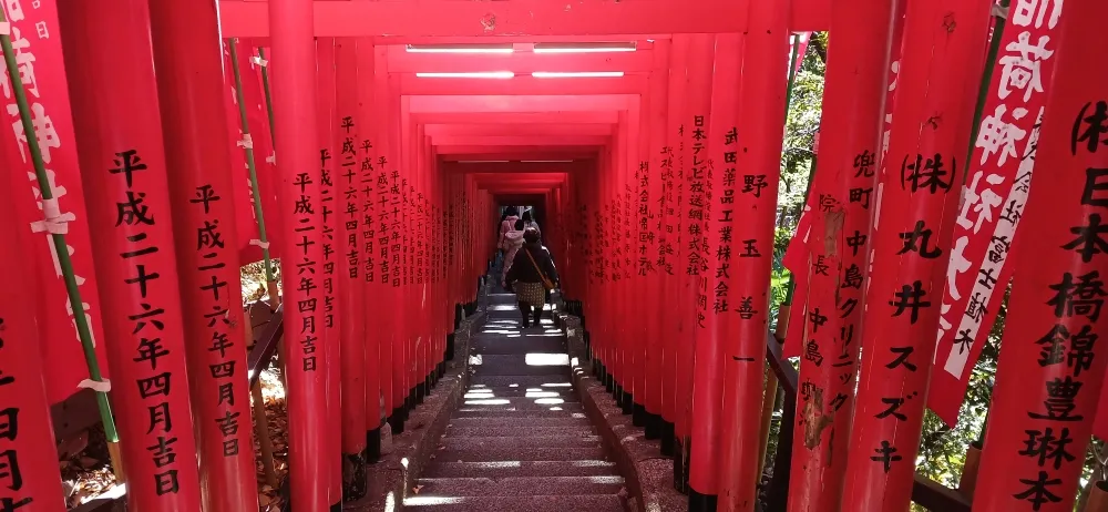 日枝神社 稲荷参道の千本鳥居