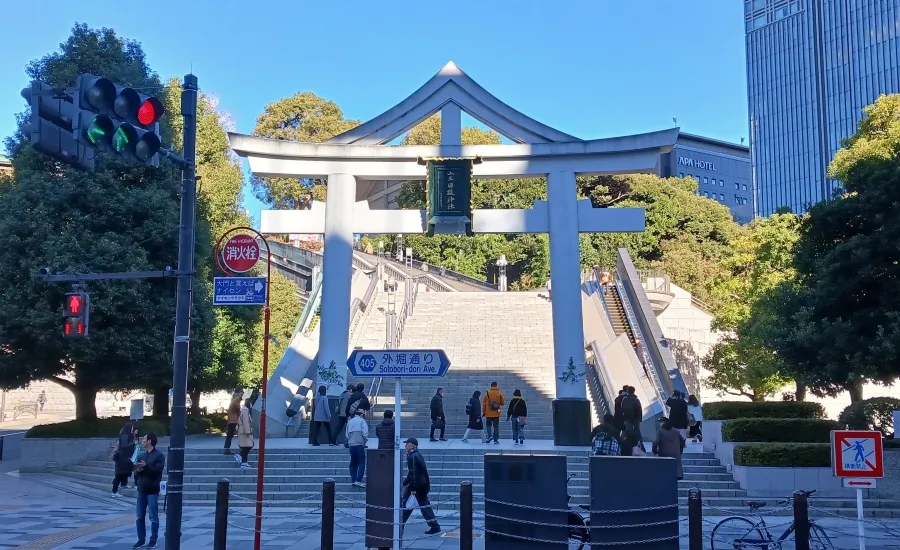 日枝神社 鳥居 裏参道