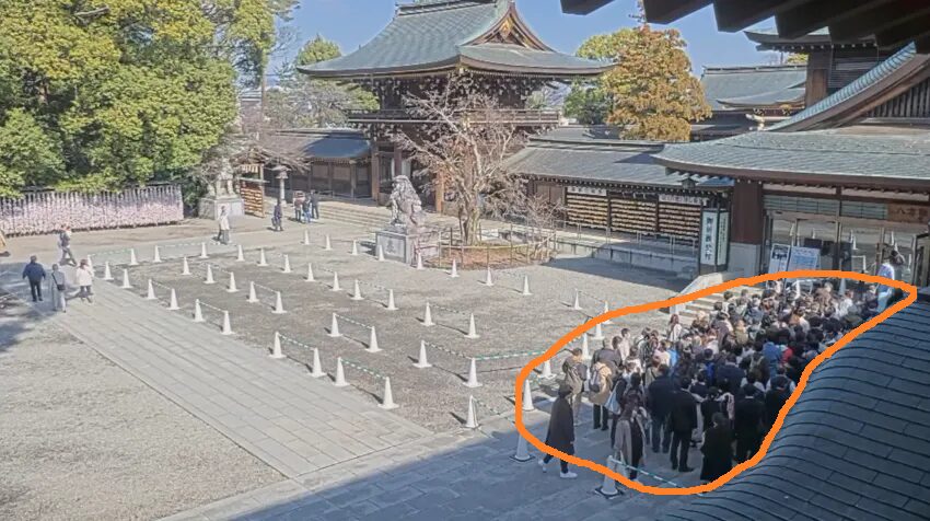 寒川神社 ライブカメラ 外庭