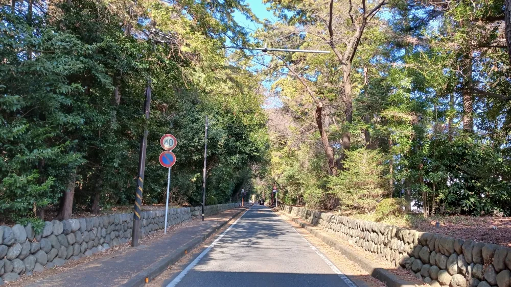 寒川神社 一の鳥居からの参道