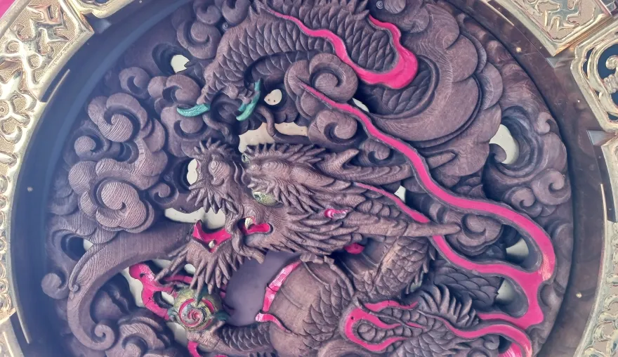 雷門 大提灯 龍
