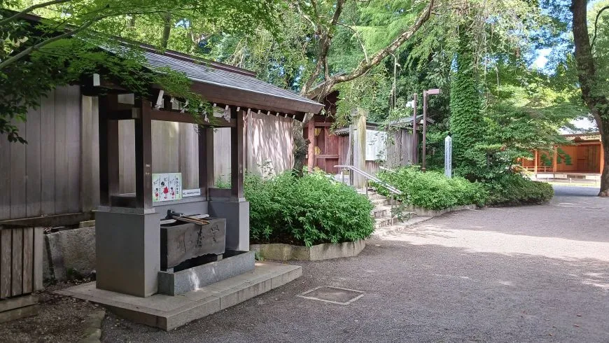 阿佐谷神明宮 西参道 手水舎