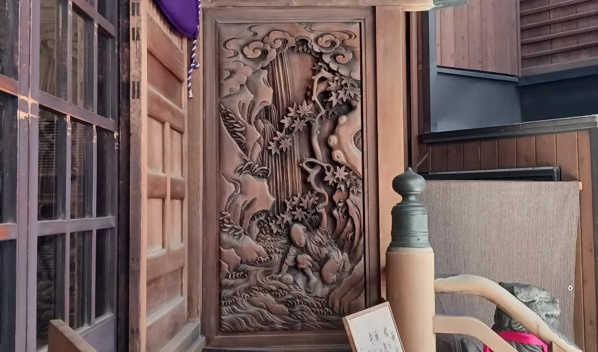 小網神社 養老の滝 彫刻