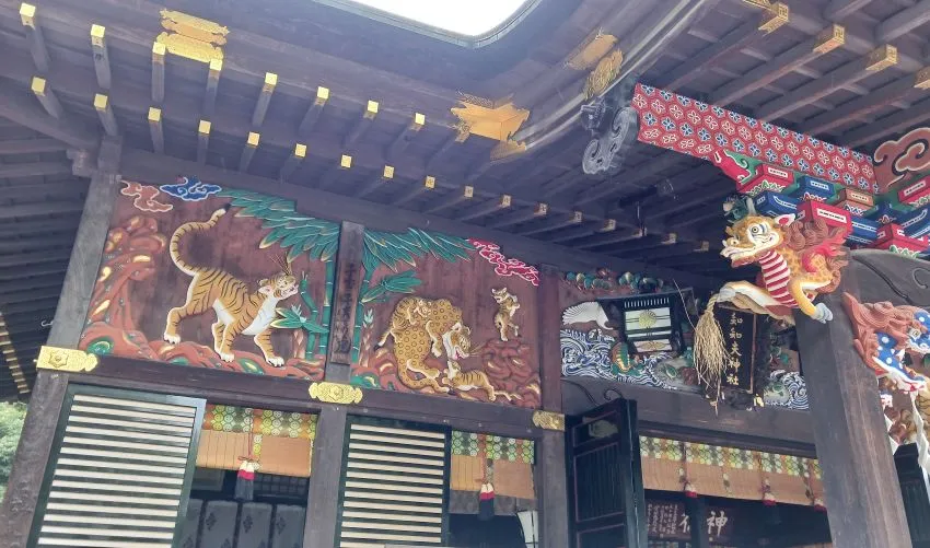 秩父神社 子育ての虎