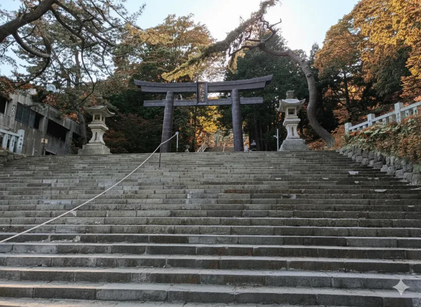 函館八幡宮 大階段