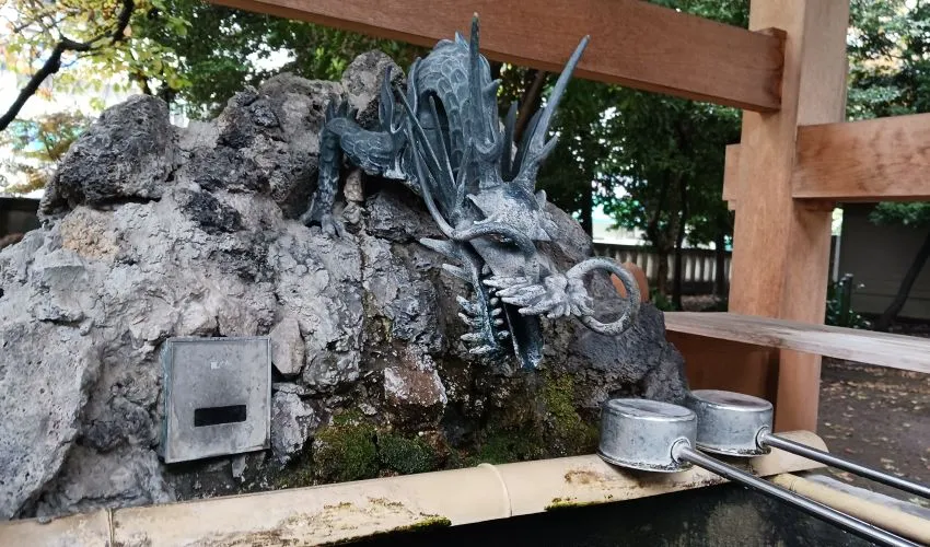 武蔵野八幡宮 吐水口