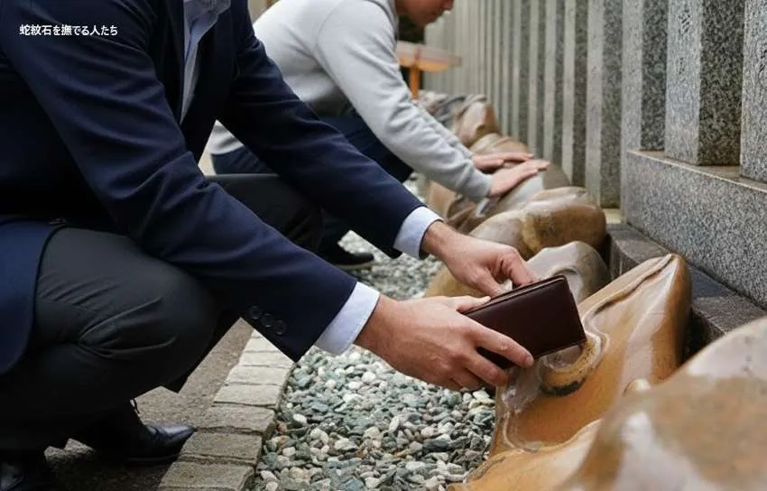 金蛇水神社 蛇紋石