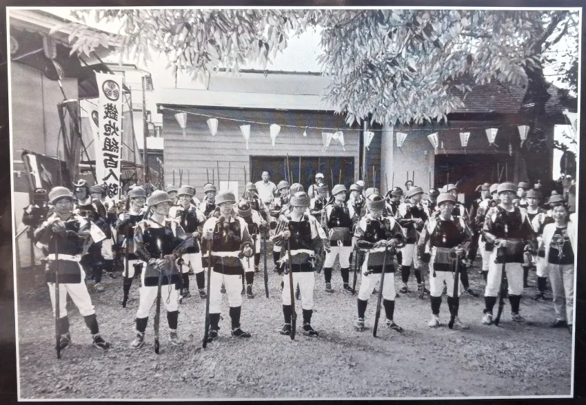 皆中稲荷神社 鉄砲組百人隊行列