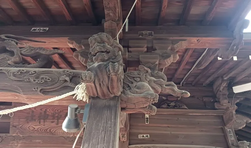 府中熊野神社 木彫
