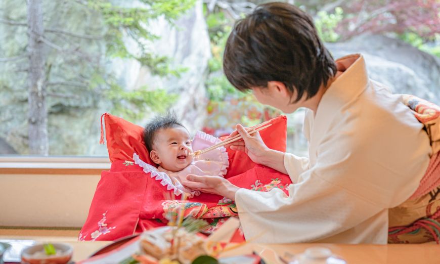 お食い初め 百日祝い