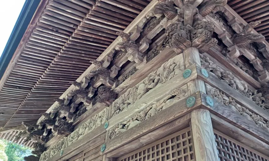 住吉神社 瑞獣 木彫