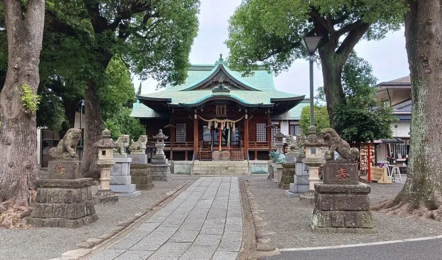 町田天満宮 参道 狛犬