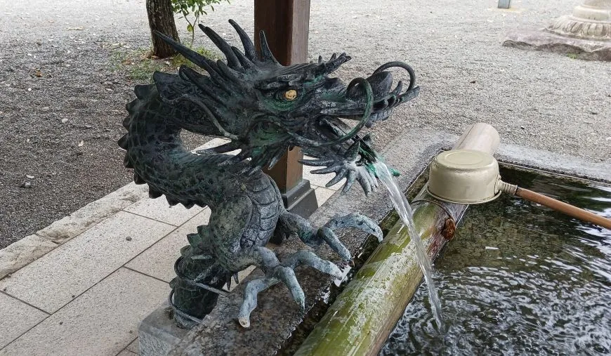 町田天満宮 手水舎 吐水口