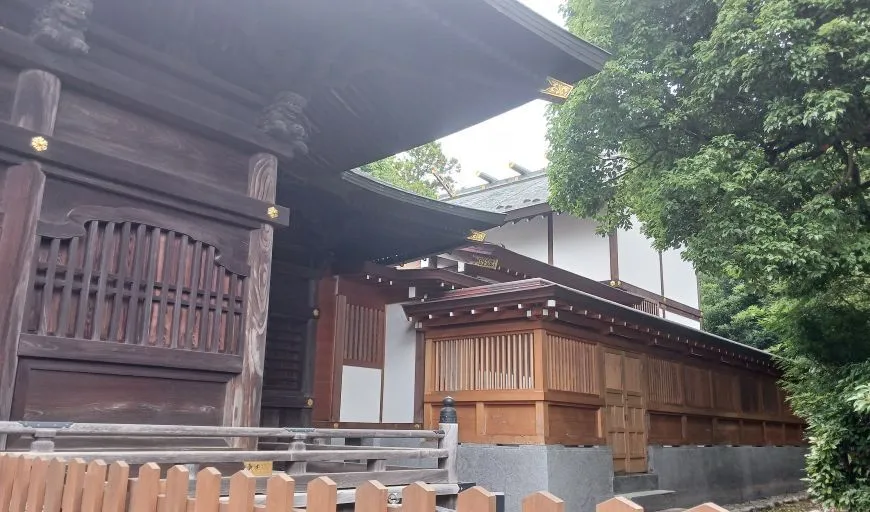 阿豆佐味天神社 拝殿 本殿