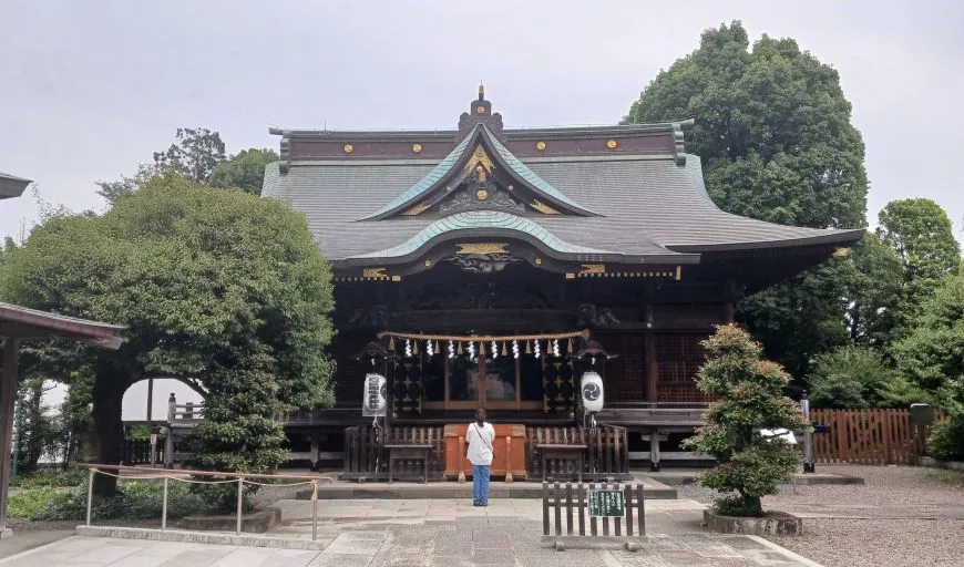 阿豆佐味天神社 拝殿