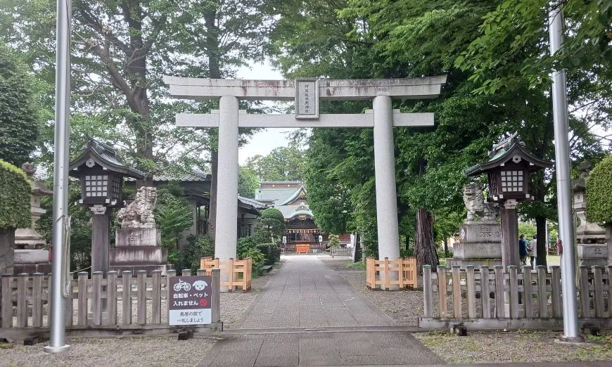 阿豆佐味天神社 立川水天宮 鳥居