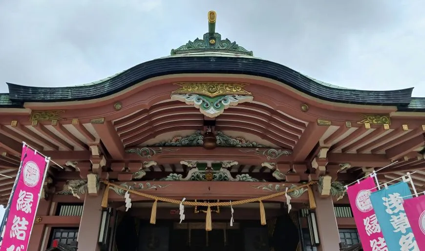 今戸神社 拝殿 向拝