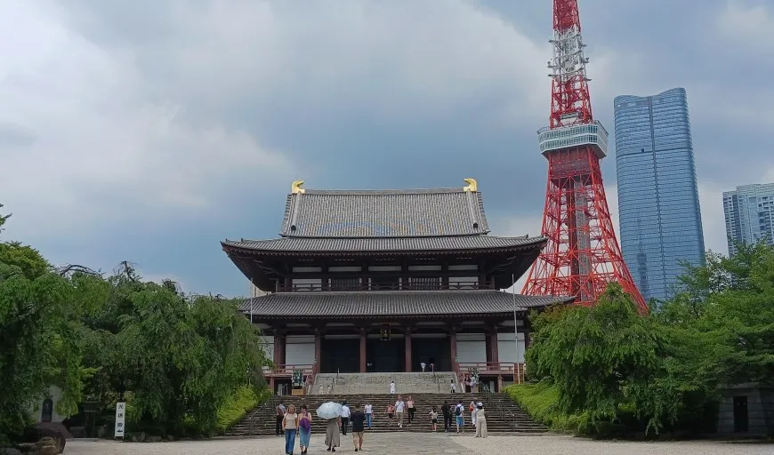 増上寺 大殿 東京タワー