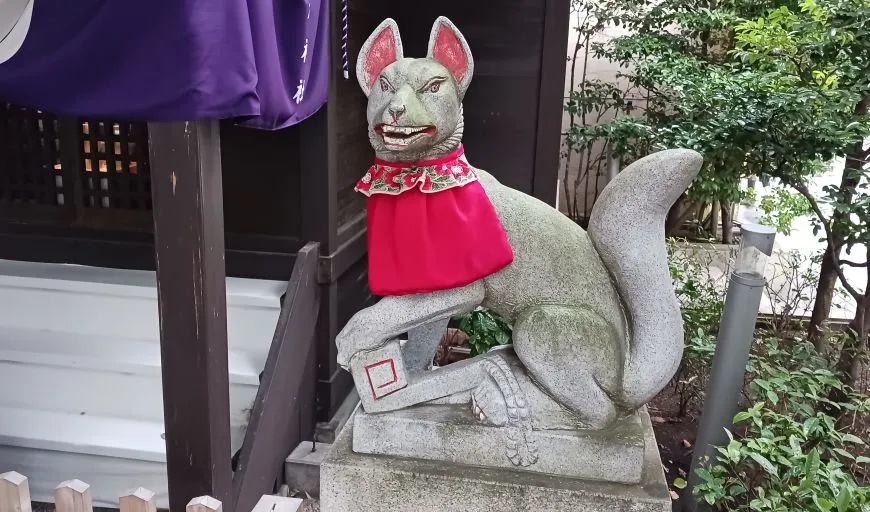 日本橋 茶ノ木神社 狛狐
