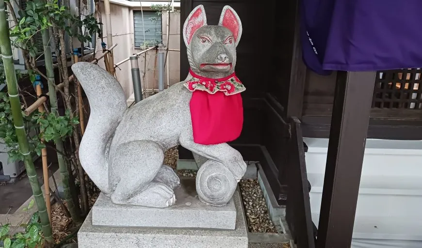 日本橋 茶ノ木神社 狛狐