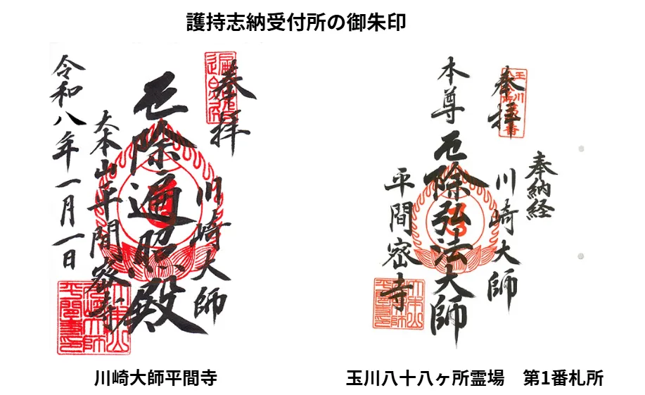 川崎大師 護持志納受付所 御朱印
