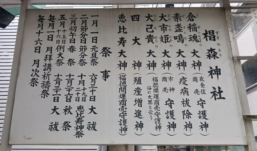 椙森神社 ご祭神